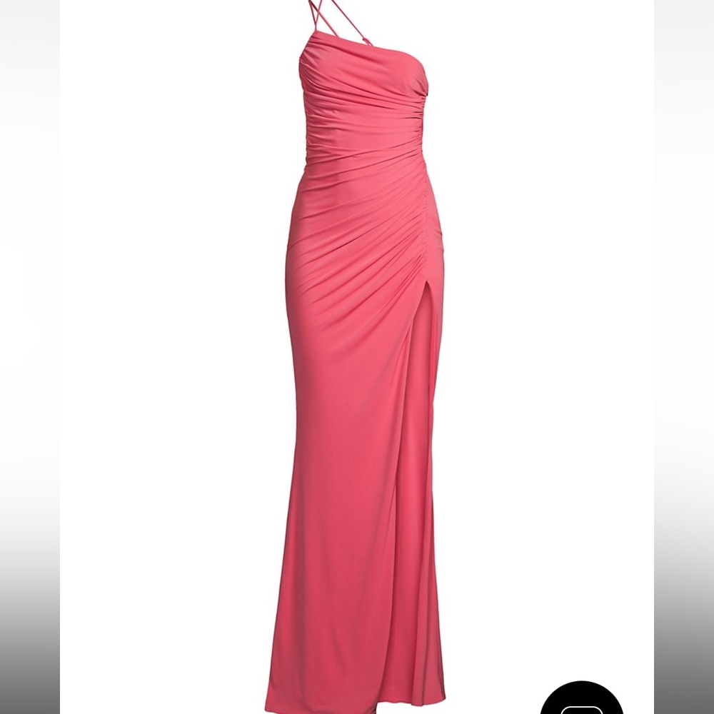 Katie May Winnipeg One-Shoulder Ruched Gown